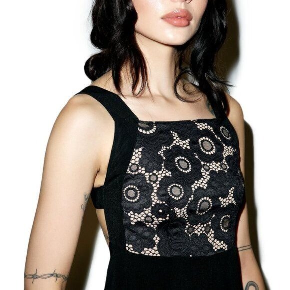 Sonya Romper by For Love & Lemons Open Back Playsuit Dolls Kill - Picture 4 of 8